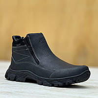 Черевики чоловічі зимові чорні Ботинки мужские зимние черные (Код: 3509)
