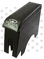 Підлокітник ВАЗ 2108-09 чорний з вишивкою maxi (шкірозамінник)