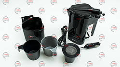 Чайник у прикур 12В, 500мл, 120Вт, 2 чашки, сито, кабель 1,45м Elegant