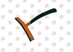 Стяжка води 25 х 26 см силікон дві смуги, пластикова ручка, вигнута