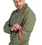 Бомбер куртка Mil-Tec MA1 Summer Olive 10401501 розмір M, фото 4