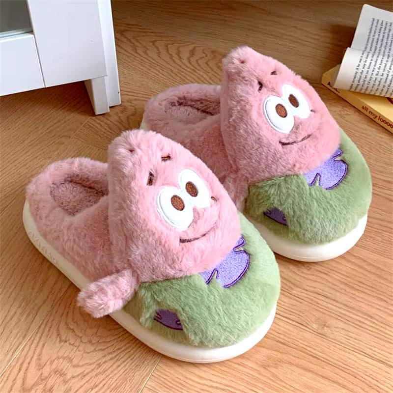 Домашні тапки. Пухнасті кімнатні капці для дому. Патрік Hello Kitty домашні дівчачі хеллоу киті тапки
