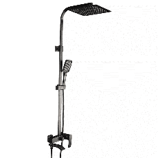 Душевая система GAPPO G2407-9, поворотный излив - переключатель на лейку, 3 режима