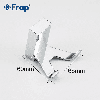Крючок двойной для ванной Frap F1805-2 с 2-мя накладками, белый/хром, фото 6