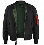 Бомбер куртка Mil-Tec MA1 Summer black 10401502 розмір M, фото 6