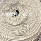 Тканина велюр бавовняний 180 см стрейч 300 г/м2 Туреччина Молоко світле, фото 2