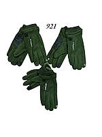 Зелені чоловічі рукавички з сенсором із флісу всередині хутро Оптом