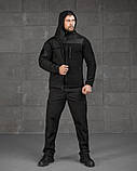 Комплект Костюм Кофта Чорний Тактичний softshell 3в1 police ВТ7928 ТМ, фото 3