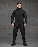 Комплект Костюм Кофта Чорний Тактичний softshell 3в1 police ВТ7928 ТМ, фото 4