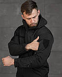 Комплект Костюм Кофта Чорний Тактичний softshell 3в1 police ВТ7928 ТМ, фото 8
