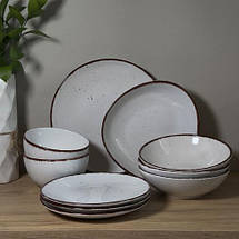 Тарілка глибока Arte Viva Nature look OFF-WHITE D18,5CM (413915), фото 5