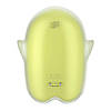 Вакуумний кліторальний стимулятор із вібрацією Satisfyer Glowing Ghost Yellow, світиться в темряві, фото 5