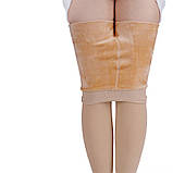 Жіночі легінси, лосини, колготи зимові теплі еластичні з високою талією, фліс.Тілесні. 300 грамів 2-3XL., фото 6