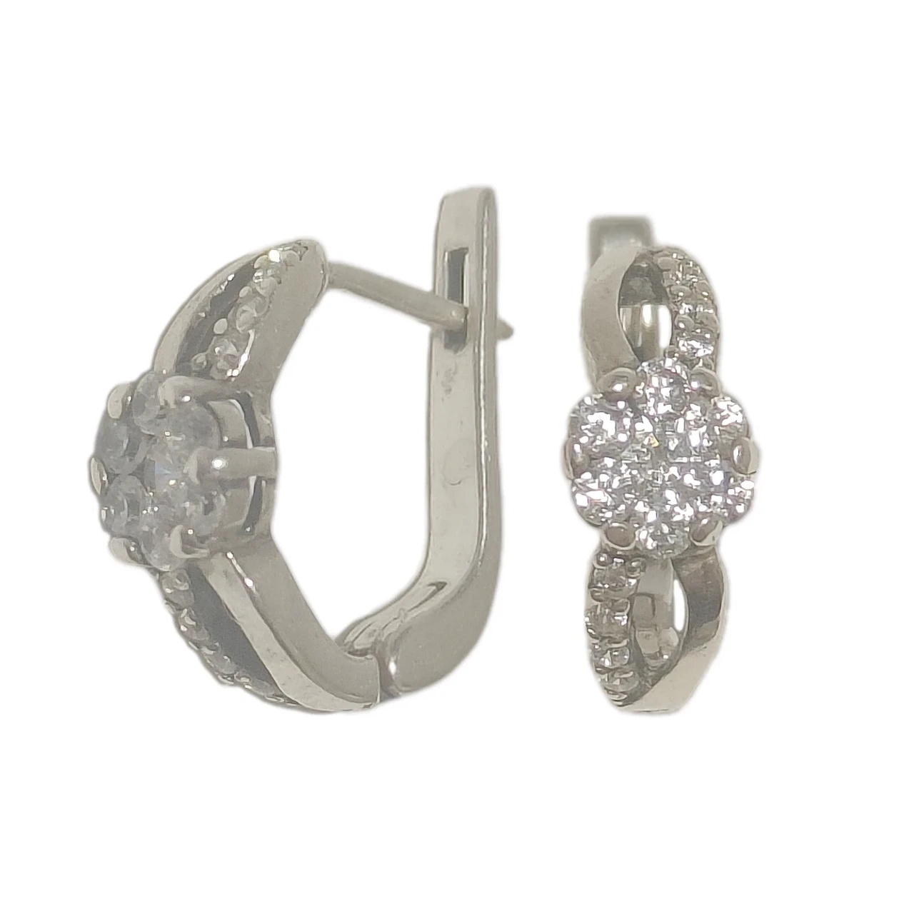 Срібні сережки Малинки з фіанітом 2016