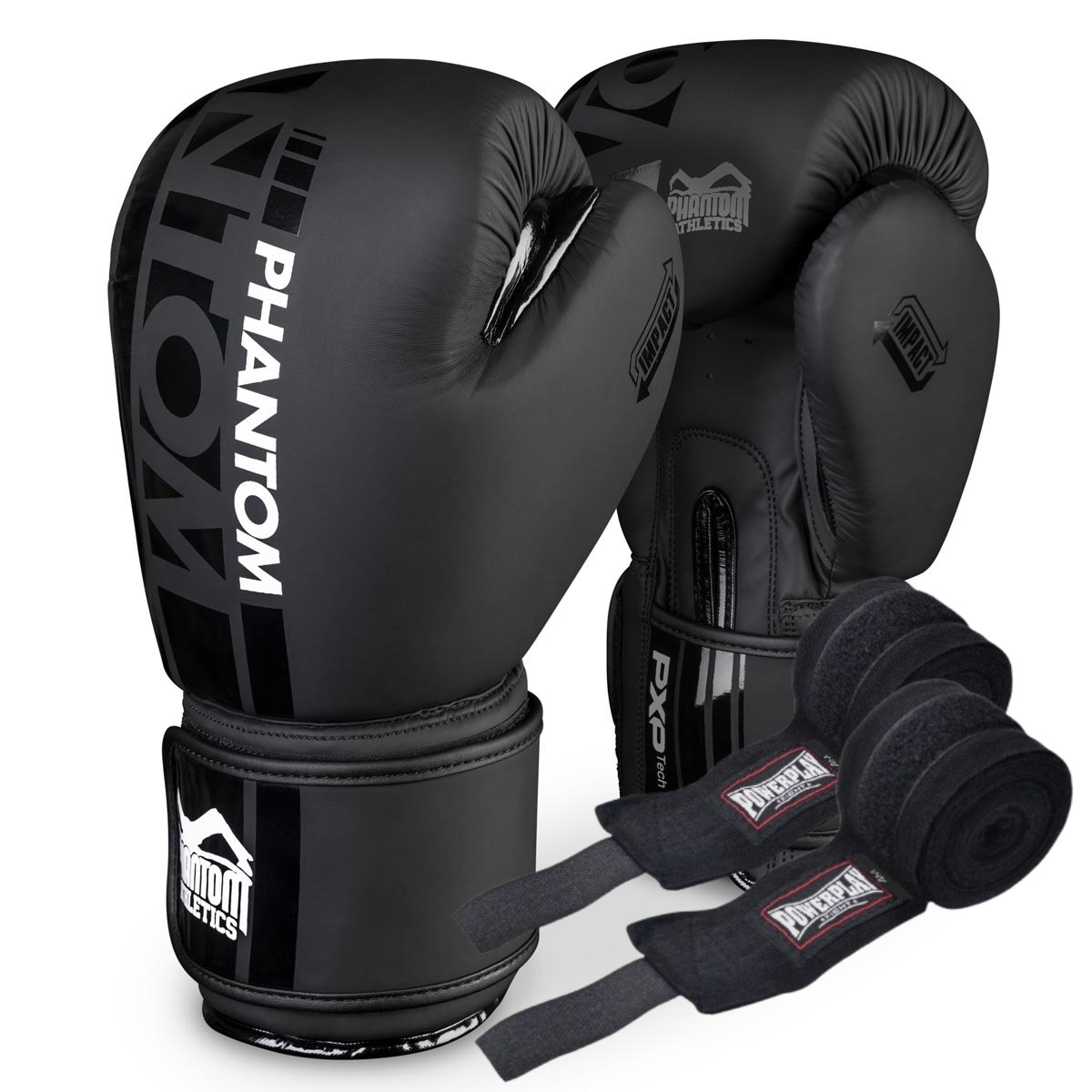 Боксерські рукавиці Phantom APEX Black 14 унцій (капа в подарунок)