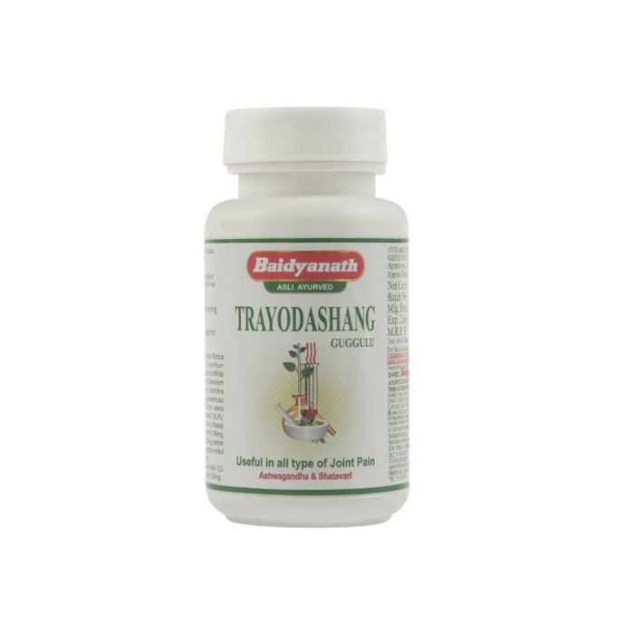 Засіб проти болю в суглобах TRAYODASHANG GUGGUL 80таб BAIDYANATH, ТРАЙОДАШАНГ ГУГГУЛ від ревматизму