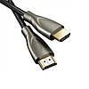 Відео кабель UGREEN HD131 HDMI Carbon Fiber Zinc Alloy Cable 3m, Gray, фото 3