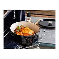 Гусятниця KitchenAid Cast Iron 30 см 5,6 л Чорна (CC006064-001), фото 5