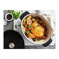 Гусятниця KitchenAid Cast Iron 30 см 5,6 л Чорна (CC006064-001), фото 6