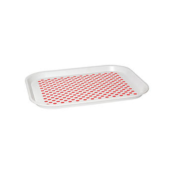 Таця Irak Plastik з протиковзким покриттям біла (5595)