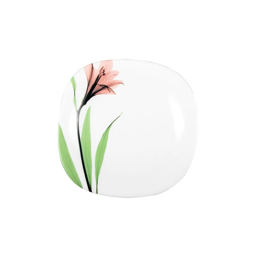 Тарілка Vittora Square Рожева Лілія 23 см Супова (V-230Spl), фото 1