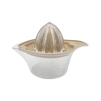 Соковижималка ручна Irak Plastik для лимону 0,25 л прозоро-кремова (12496)