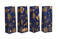 Подарунковий пакет 120х90х360 під пляшку "Подарунок" (кратно 4 шт)