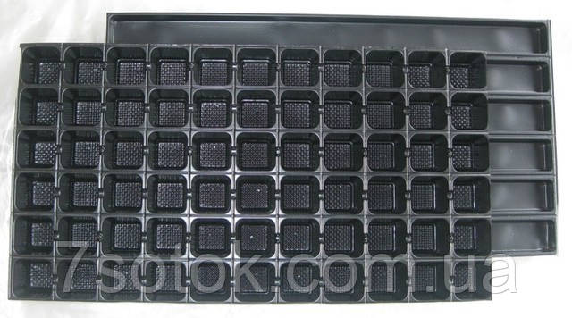 Касета для розсади з піддоном, 66 осередків