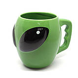 Керамічна чашка Інопланетянин Alien 400 мл зелений (LB-161643), фото 2