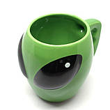 Керамічна чашка Інопланетянин Alien 400 мл зелений (LB-161643), фото 3