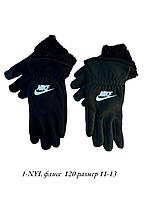 Флісові чоловічі рукавички на хутрі всередині сенсорні Оптом