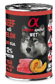Консерва для собак Alpha Spirit Beef with Melon яловичина, диня 400г