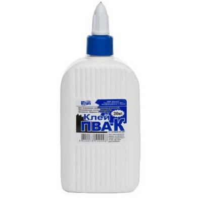 Клей КіП ПВА-К 200 мл із супер ковпачком (GLUE-KIP-PVA-200ML), фото 1