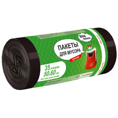 Пакети для сміття Ваш бюджет 35 л 20 шт. (4820012340903), фото 1