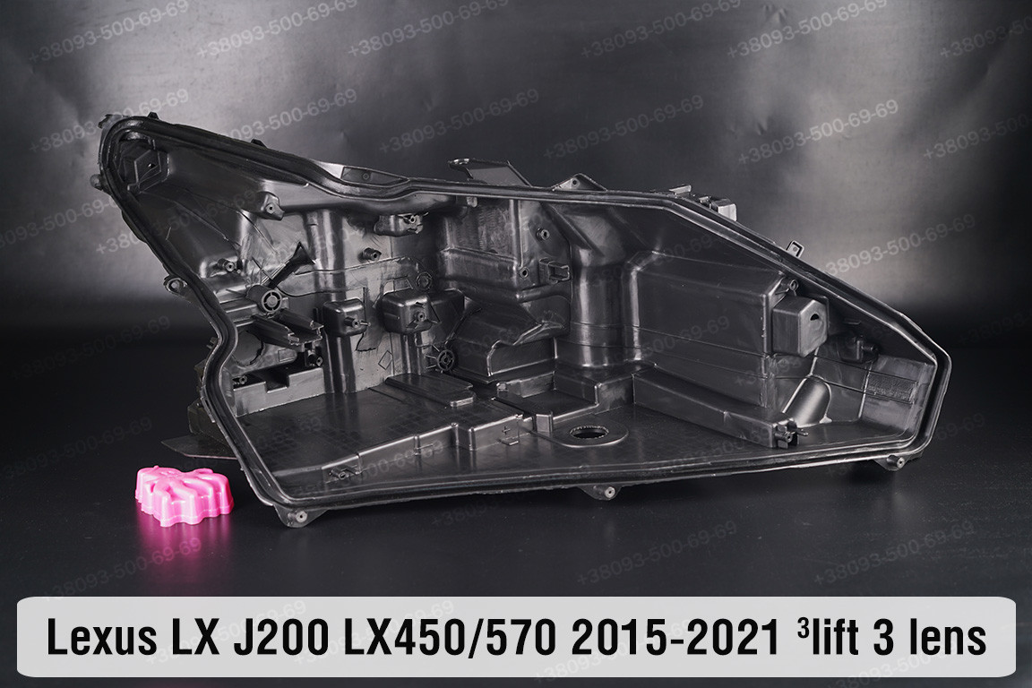 Корпус фари Lexus LX J200 LX450/570 3 лінзи (2015-2021) 3 рест правий, фото 1