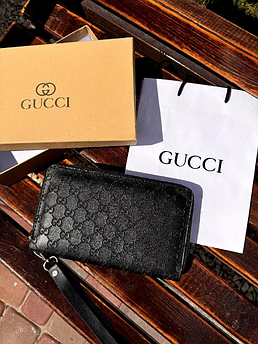 Портмоне (гаманець) чоловіче шкіряне брендове Gucci, 23*14*4см, 940014