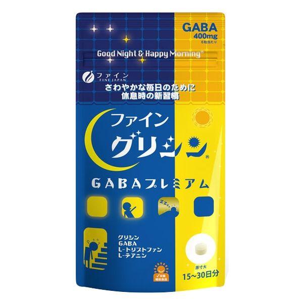 Fine Japan Glycine GABA Premium Комплекс із гліцином, GABA, L-триптофан, L-теанін, 90 таблеток. До 03/2027