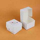 Маленька Коробочка для цукерок 110*110*80 мм Коробка для цукерок на новорічний ранок у садочку, фото 2