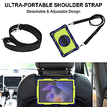 Чохол Carbon Armor Cover Tablet на Samsung Galaxy Tab A8 (X200 / X205) 10.5" / фіолетовий + бірюзовий, фото 4