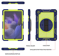 Чохол Carbon Armor Cover Tablet на Samsung Galaxy Tab A8 (X200 / X205) 10.5" / фіолетовий + бірюзовий, фото 5