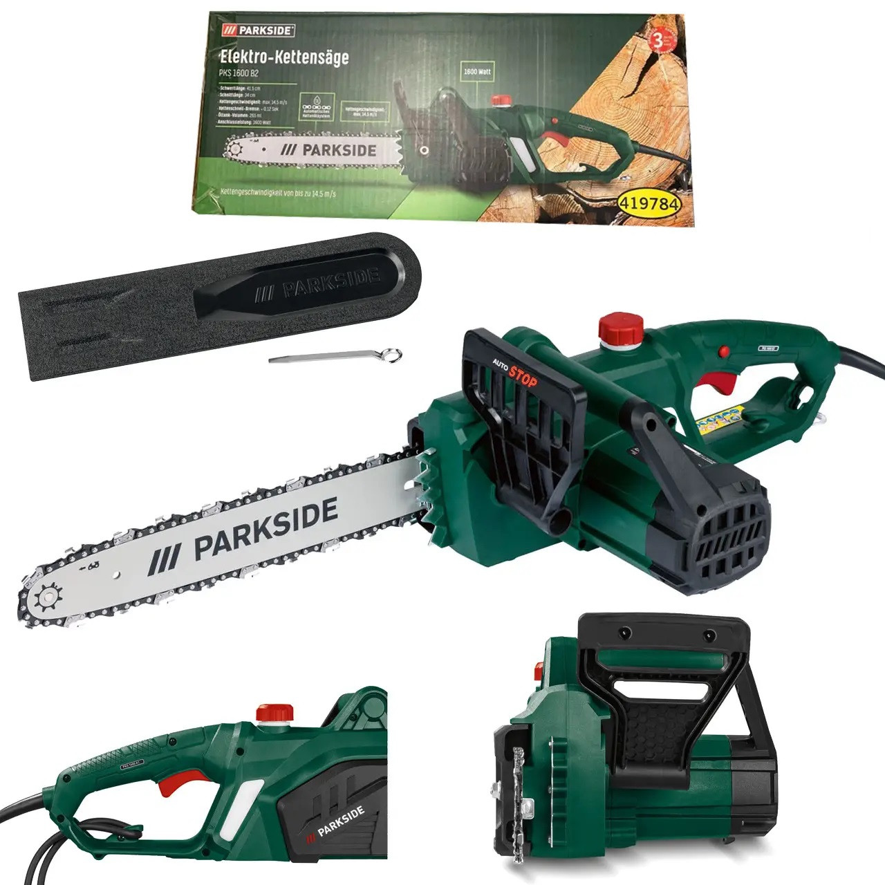 Електрична ланцюгова пила PARKSIDE PKS 1600 B2, 1600 Вт Німеччина