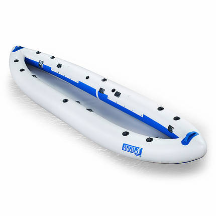 Надувна байдарка Ладья Рибацька ЛБ-380Н для гладкої води риболовлі та туризму довжина 380 см ширина 98 см ПВХ 850 г/м², фото 1