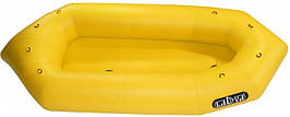 Надувний пакрафт Ладья ЛП-245 для сплаву та риболовлі жовтий вантажопідйомність 180 кг 1 чол.