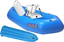 Надувний пакрафт Ладья ЛП-245 Каяк для сплаву та рибалки Комфорт 245 см 180 кг світло-синій