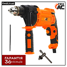 Дриль електричний ударний 1250 Вт ТEX 01-214 0-3000 об хв Патрон 13 мм