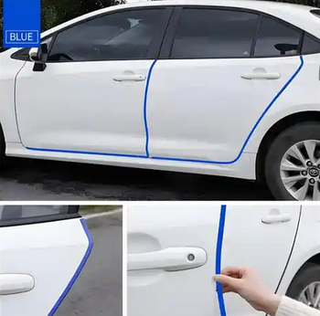 Молдинг накладки на двері авто 500 см синій, протиударний захист кромок дверей автомобіля