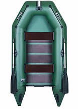 Моторна надувна лодка Ладья ЛТ-270М 2 місна ПВХ з фанерною сланню вантажопідйомність 248 кг 3 гермоотсіки