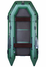 Моторна надувна лодка Ладья ЛТ-330МВЕ 4 місця з жорстким дном і слань-книжкою вантажопідйомність 439 кг до 25 к.с.