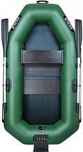 Надувна лодка Ладья ЛТ-220СТ з навісним транцем слань-ковриком 1.5 місна для риболовлі та полювання ПВХ 5-шаровий 220 см