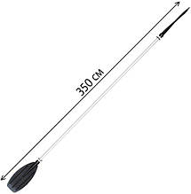 Весло розбірне трисекційне 350 см для байдарки поліпропілен дюраль прогулянкове на гладкій воді